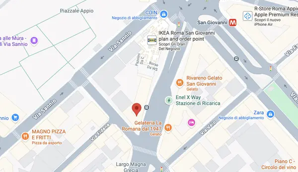 Mappa studio Via Magna Grecia 30A, Roma